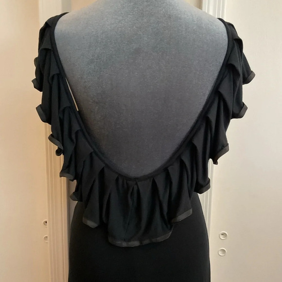 🩷Rachel Pally Off the Shoulder Ruffle top Maxi Dress in Black 🩷 - Picture 6 of 8